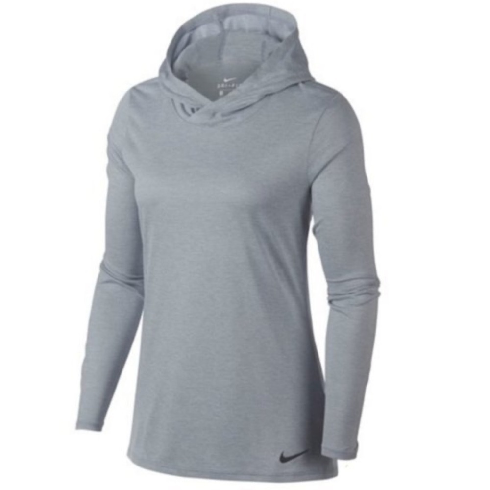 NWT Nike Dry Training Hooded Top Lightweight Grey